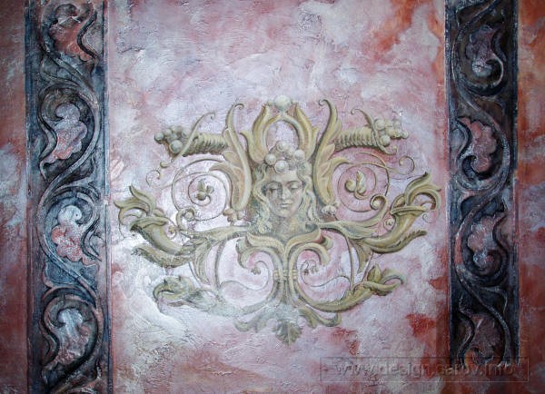 Роспись на венецианской штукатурке